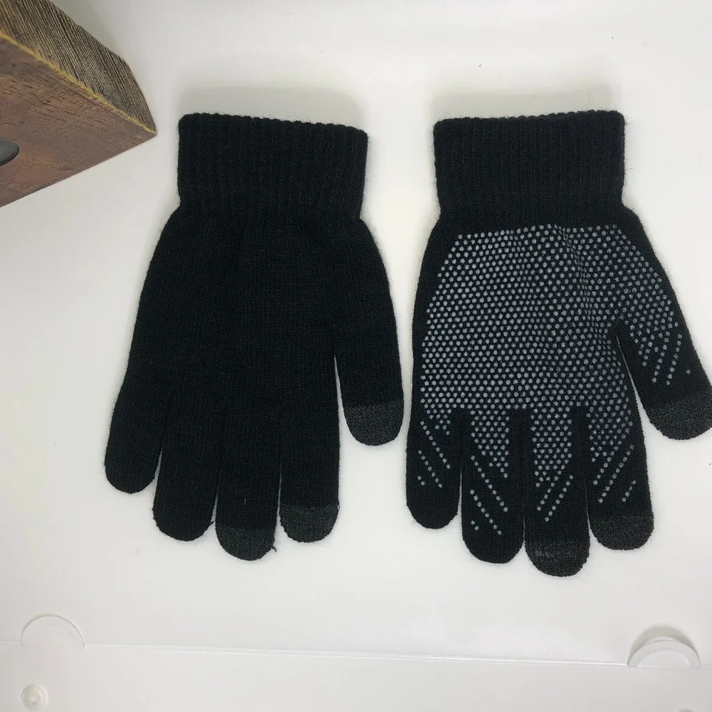 Women's Winter touchscreen Gloves Anti-skid Black Gloves